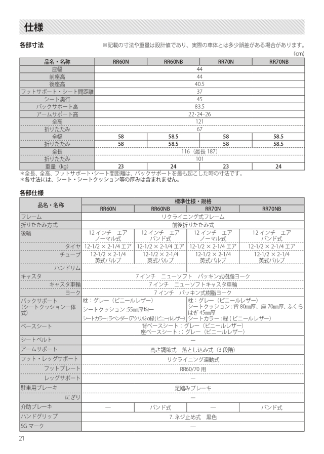 RR60/70仕様書